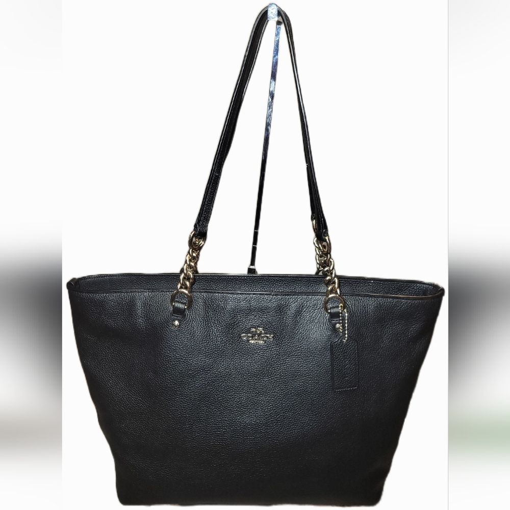 COACH SOPHIA PEBBLED LEATHER TOTE